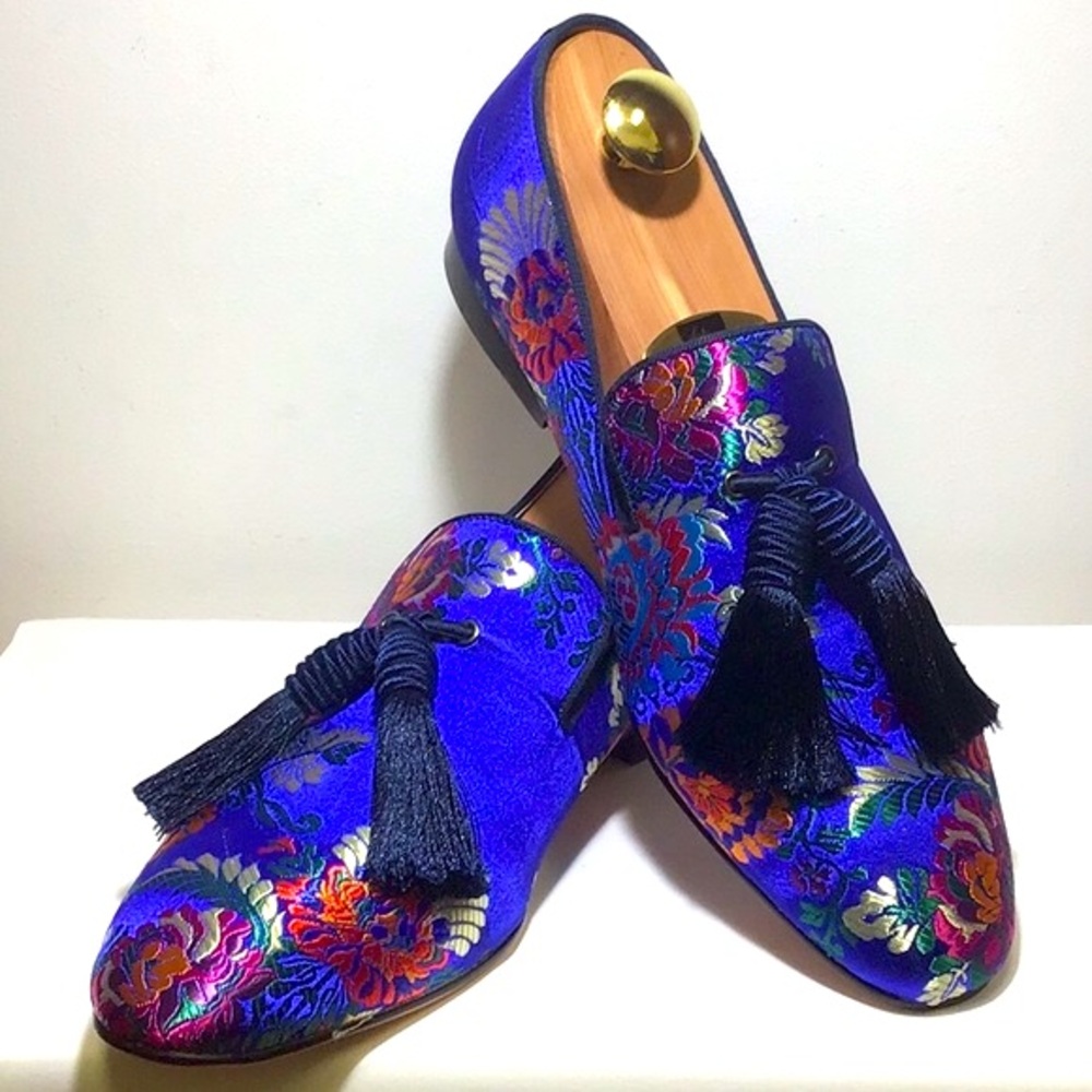 CHINESE LUXURY FLOWER SILK  FORMAL SHOE